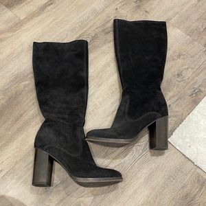 Frye Claude size 10 suede heeled boots
